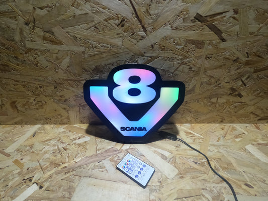 LIGHTBOX LETRERO LUMINOSO LUNA SCANIA V8