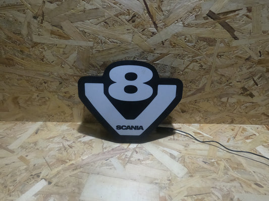 LIGHTBOX LETRERO LUMINOSO LUNA SCANIA V8